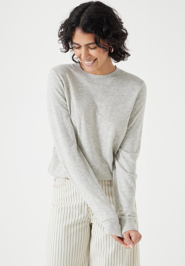 Fine Knit Wool Blend Sweater