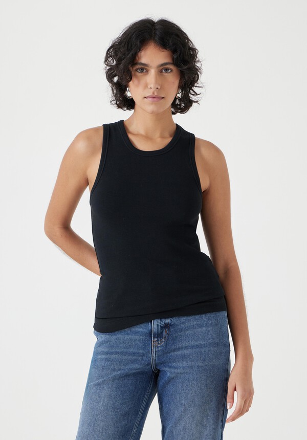 High Neck Ribbed Undershirt