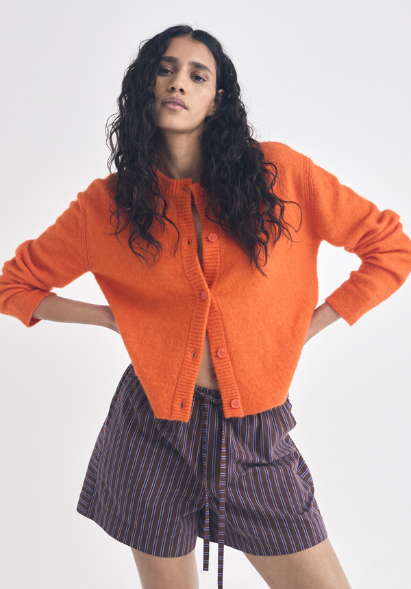 Crew Neck Cardigan