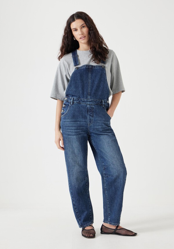 Cordelia Barrel Leg Overalls