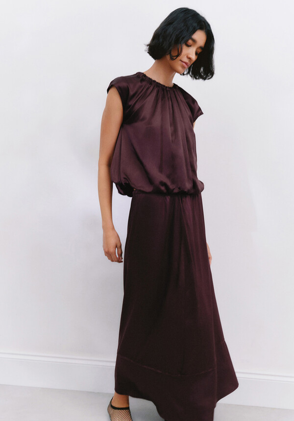 Satin Maxi Skirt
