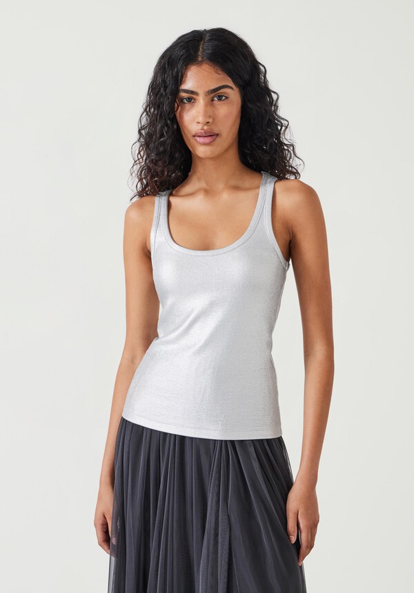 Alyssa Metallic Rib Undershirt