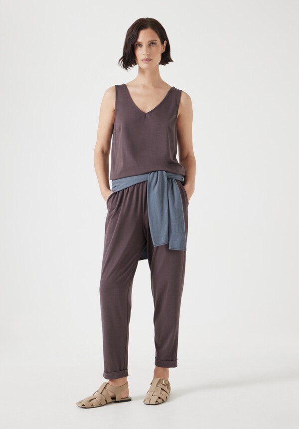 Cropped Jersey Jumpsuit